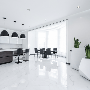 Tiled kitchen